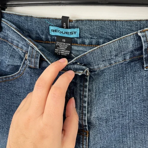 Blue Embroidered Women's vintage Jeans - Picture 3 of 5